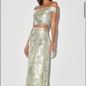 NWT Lulus Two Piece Skirt Set